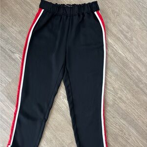 Sporty Striped Track Style Pants